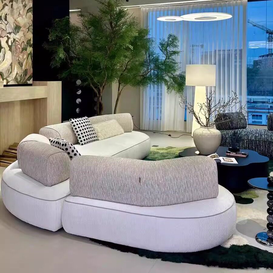 ​Italian Crescent Modular Sofa for Sculptural Lounge Interiors