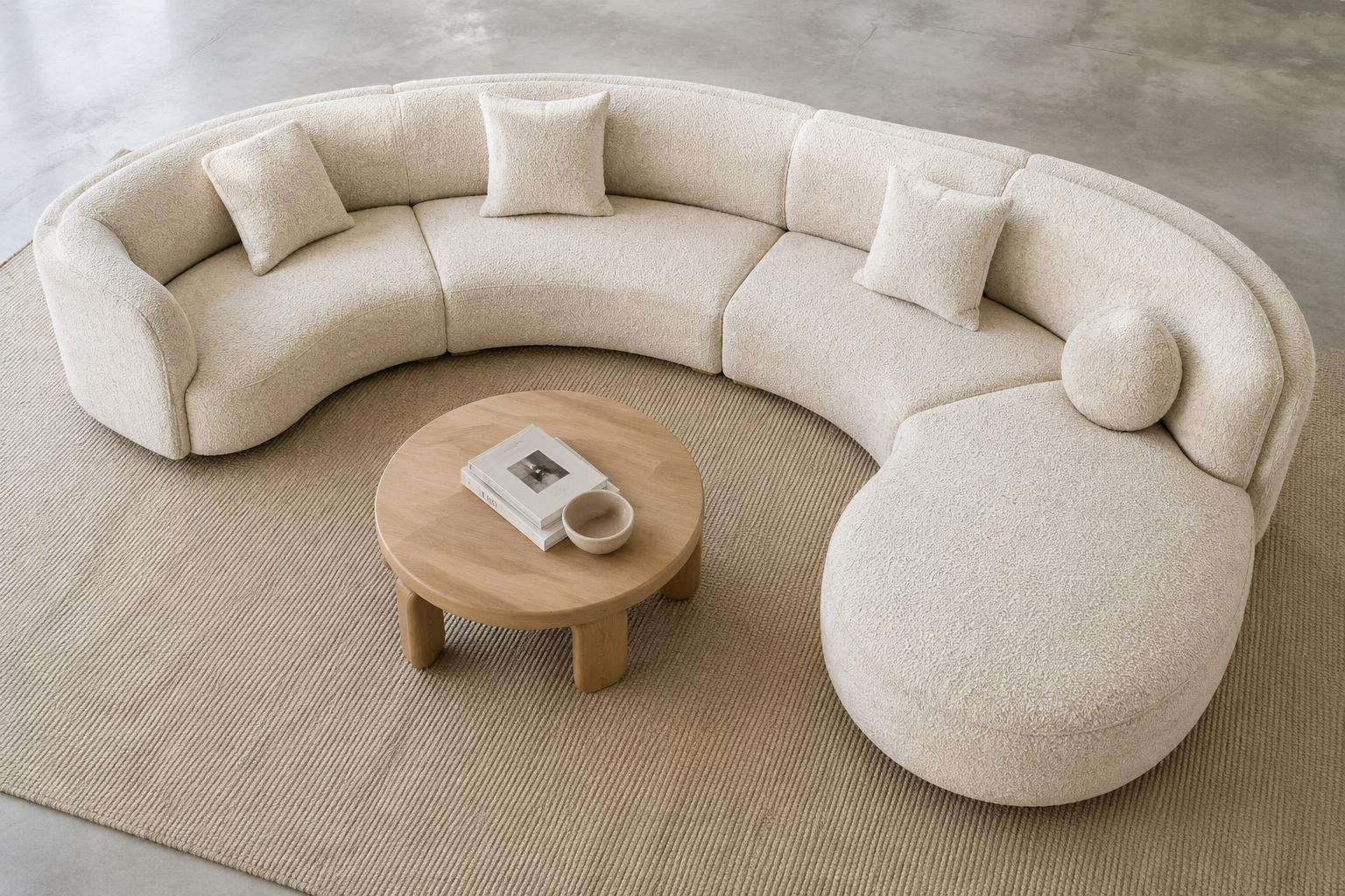 Low-Profile Modular Sofa Designed Around Deep Lounge Comfort