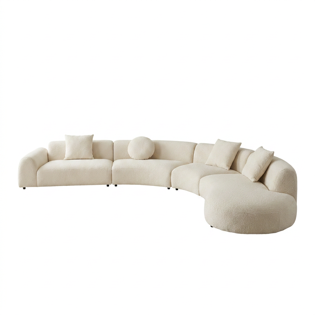 Low-Profile Modular Sofa Designed Around Deep Lounge Comfort
